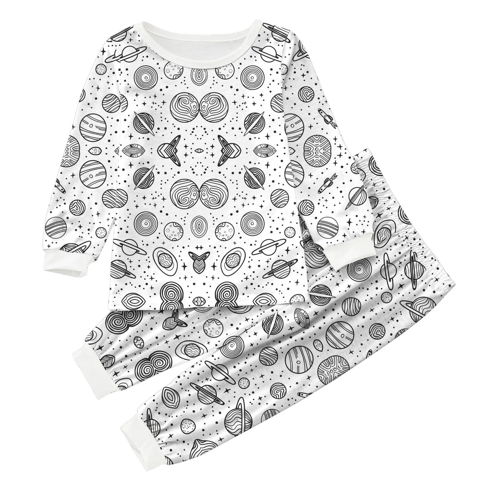 Pyjama enfant à colorier 2 pièces - Cosmic