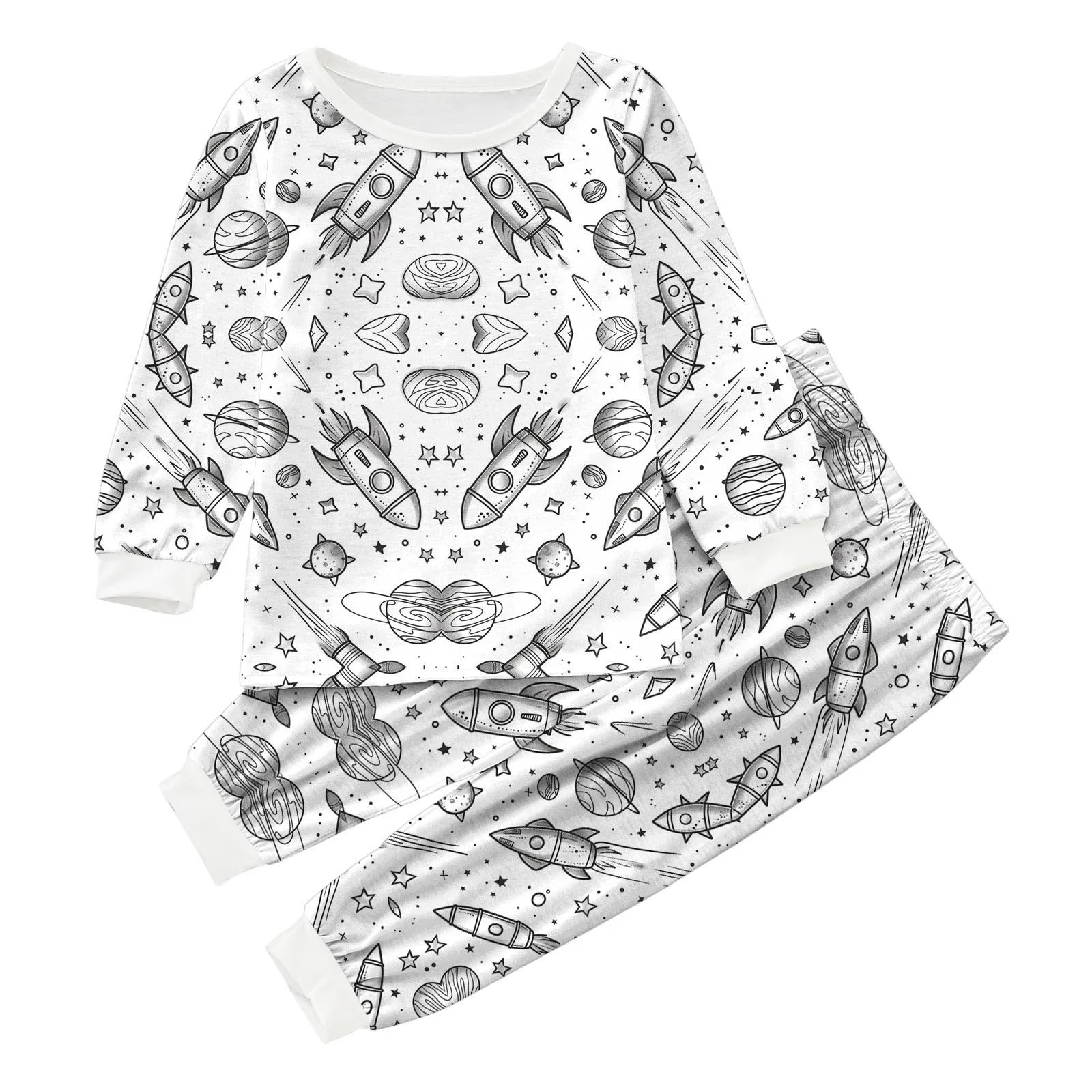 Pyjama enfant à colorier 2 pièces - Cosmic