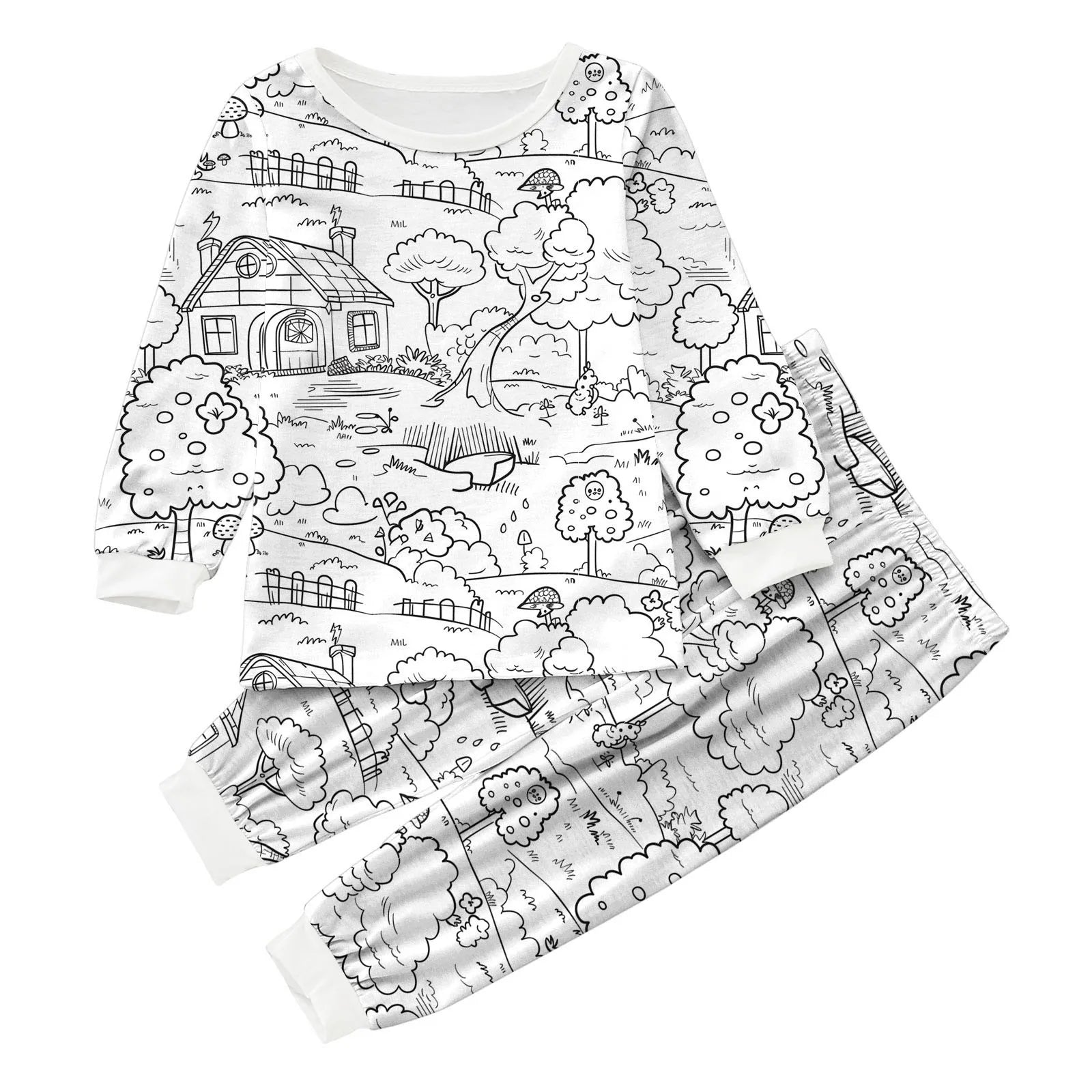 Pyjama enfant à colorier 2 pièces - Cosmic