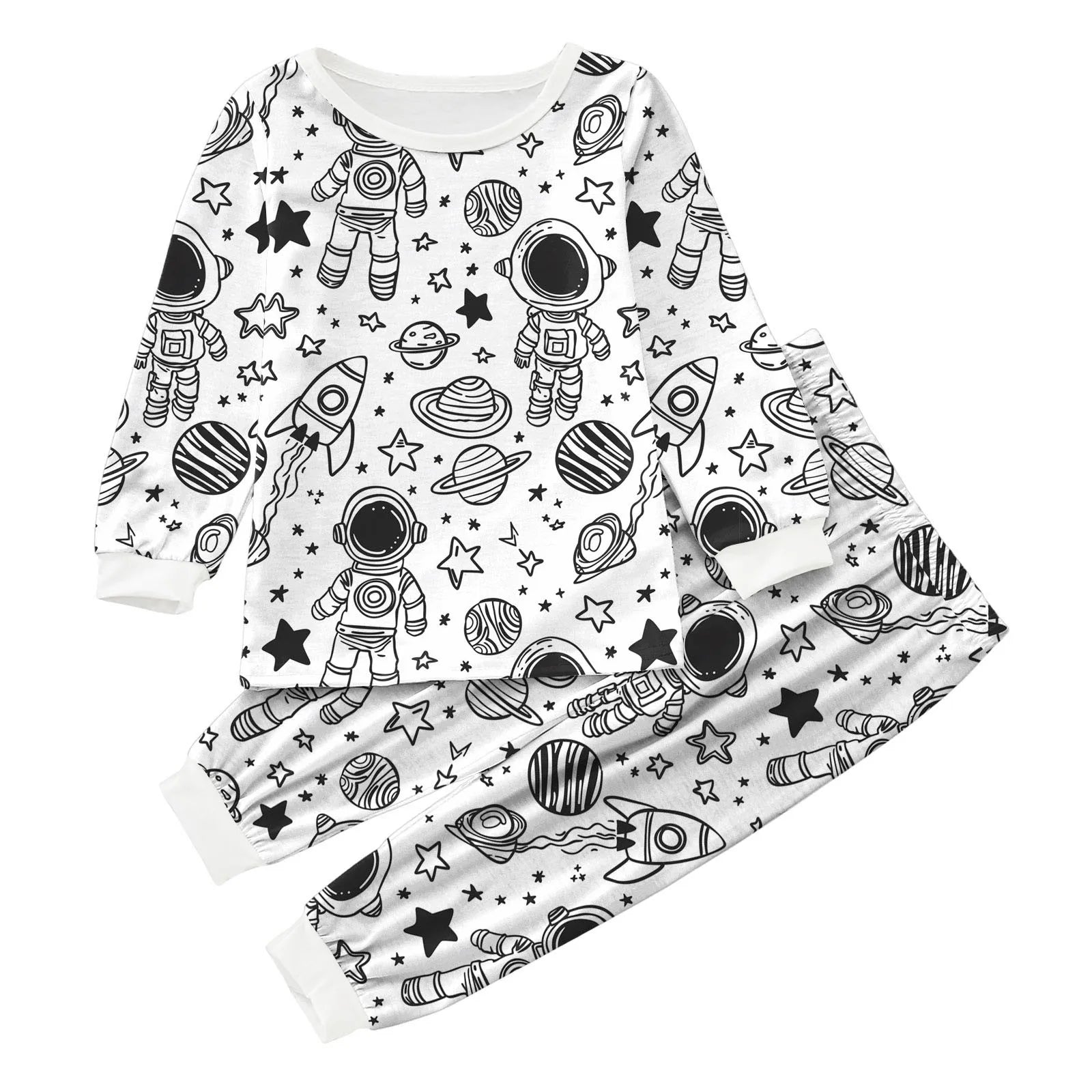 Pyjama enfant à colorier 2 pièces - Cosmic