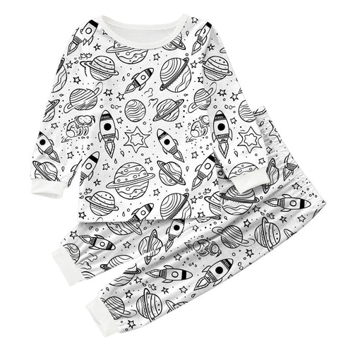Pyjama enfant à colorier 2 pièces - Cosmic